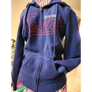 Junk Food Clothing Women's Small Houston Texans Zippered Hoodie